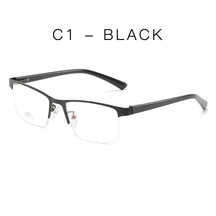 Hotochki Women's Semi Rim Square Alloy Eyeglasses 980104