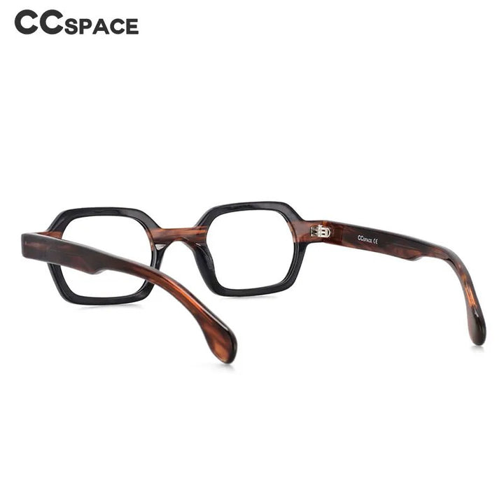 CCspace Unisex Full Rim Square Acetate Reading Glasses R49804 Reading Glasses CCspace