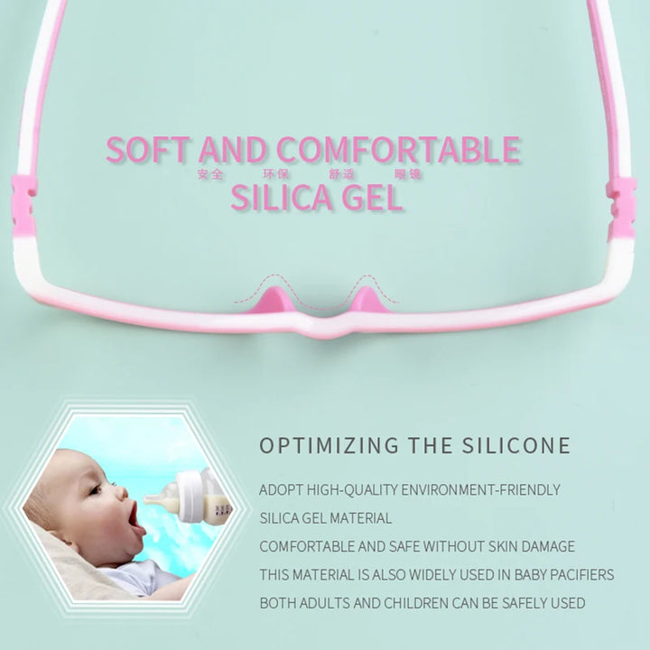 Secg Unisex Children's Full Rim Round Tr 90 Silicone Eyeglasses 19013 Full Rim Secg