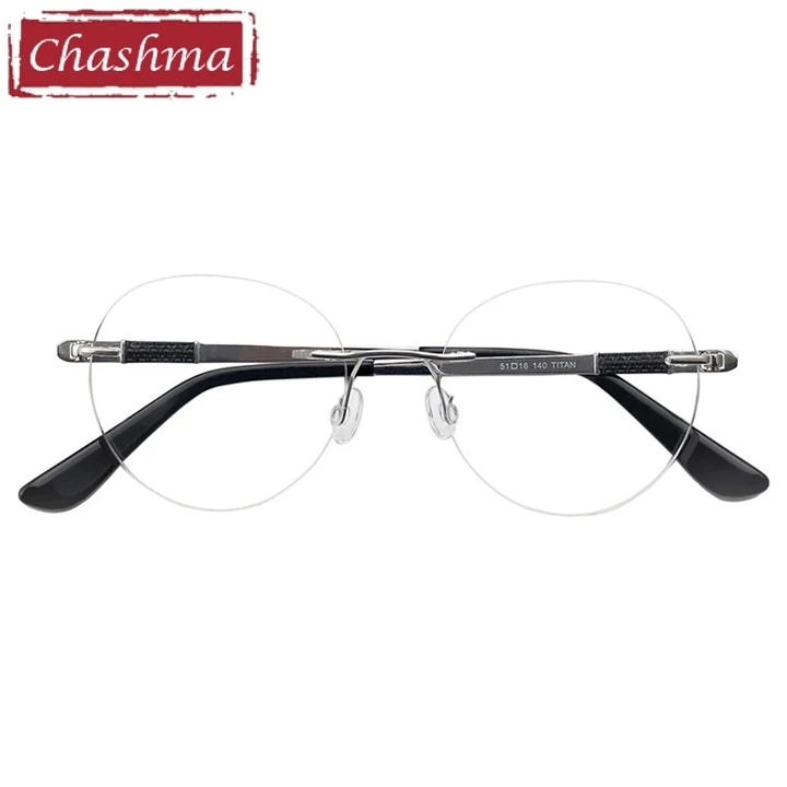 Chashma Women's Rimless Round Titanium Eyeglasses 25012