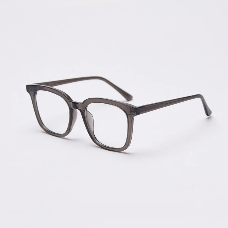 CCspace Unisex Full Rim Square Tr 90 Titanium Frame Eyeglasses 49863 Full Rim CCspace C5