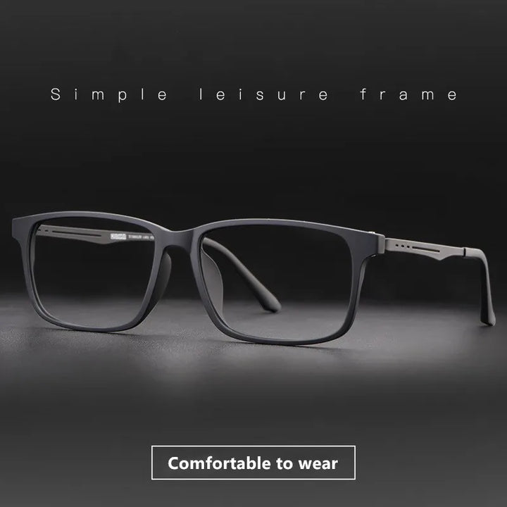 Kocolior Unisex Full Rim Square Titanium Eyeglasses 5638 Full Rim Kocolior