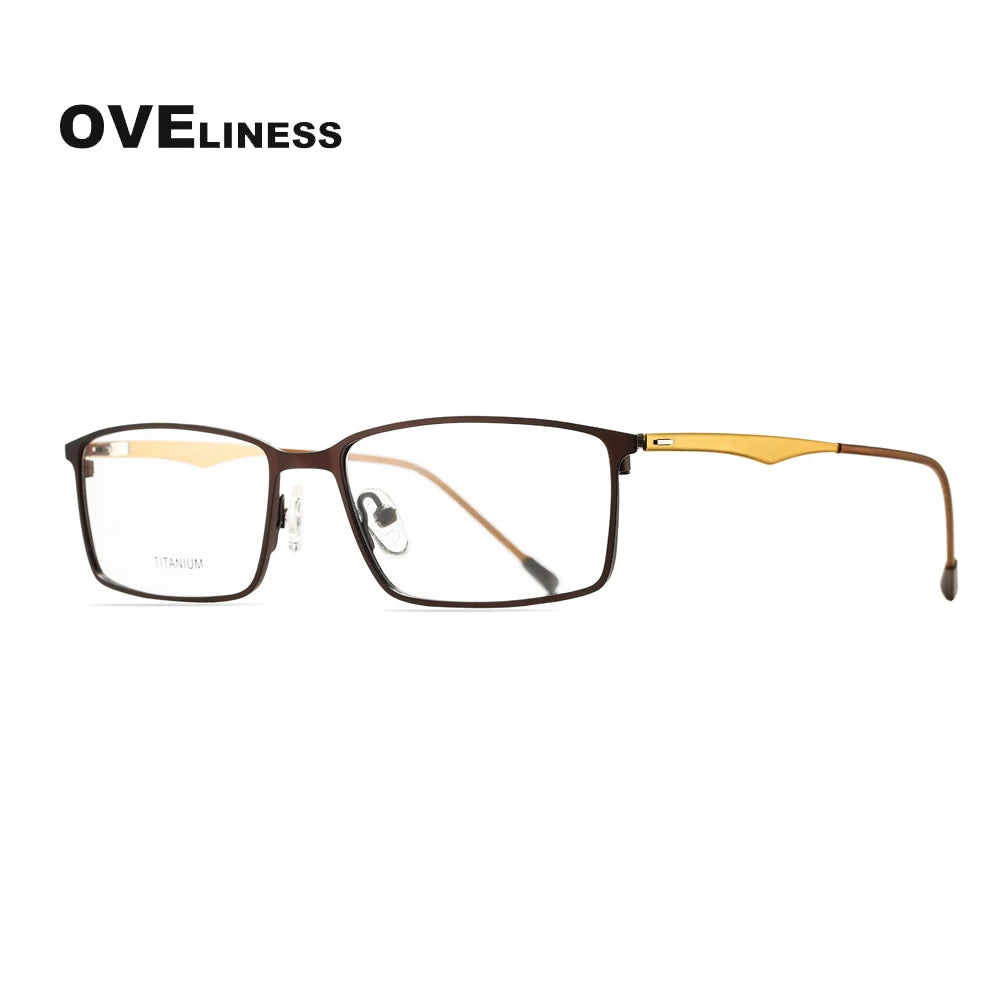 Oveliness Women's Full Rim Square Titanium-Alloy Eyeglasses 618822