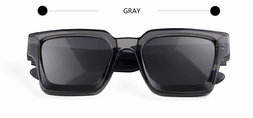 Esnbie Unisex Full Rim Polygon Thick Acetate Sunglasses Or Eyeglasses 14391