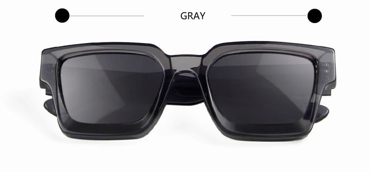Esnbie Unisex Full Rim Polygon Thick Acetate Sunglasses Or Eyeglasses 14391