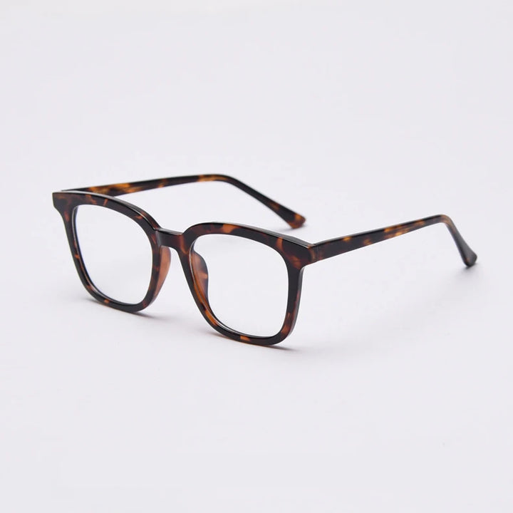 CCspace Unisex Full Rim Square Tr 90 Titanium Frame Eyeglasses 49863 Full Rim CCspace C3