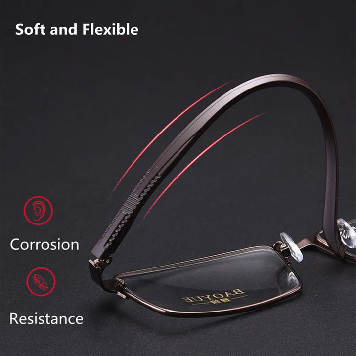 Kocolior Unisex Full Rim Square Alloy Hyperopic Reading Glasses 8825 Reading Glasses Kocolior