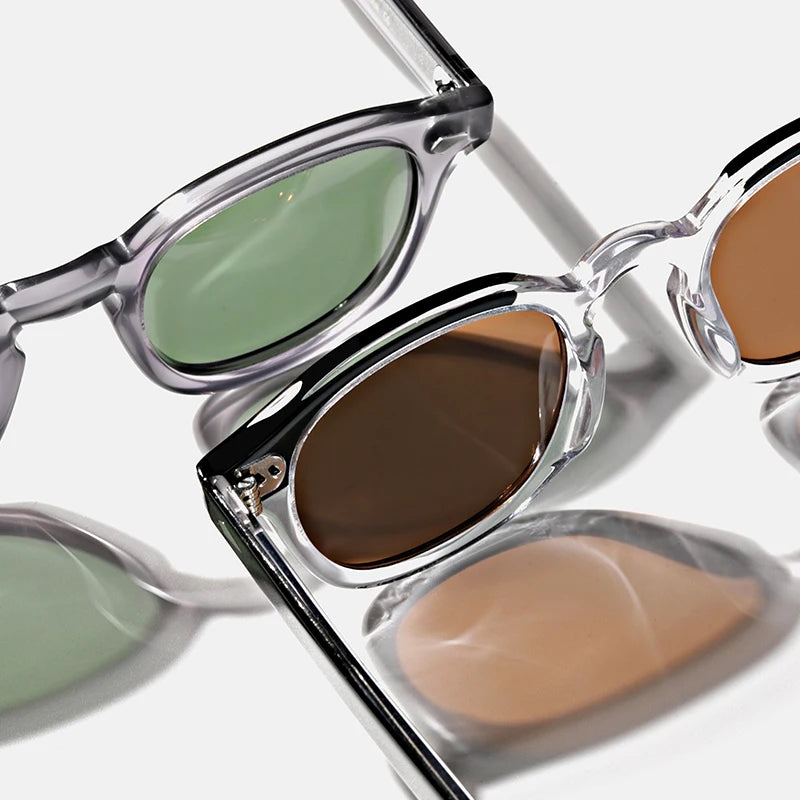 Hewei Unisex Full Rim Square Acetate Polarized Sunglasses 5188 Sunglasses Hewei   