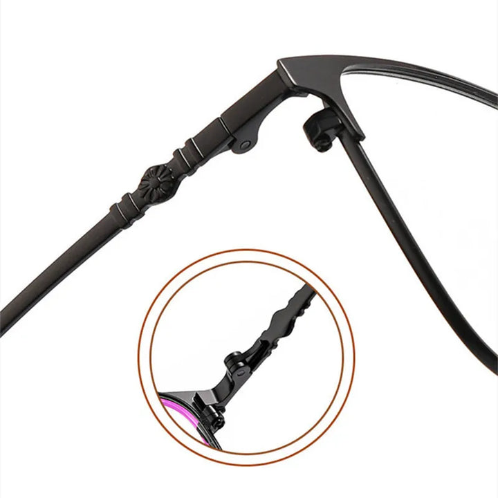 Kocolior Unisex Full Rim Large Square Alloy Hyperopic Reading Glasses 38001 Reading Glasses Kocolior
