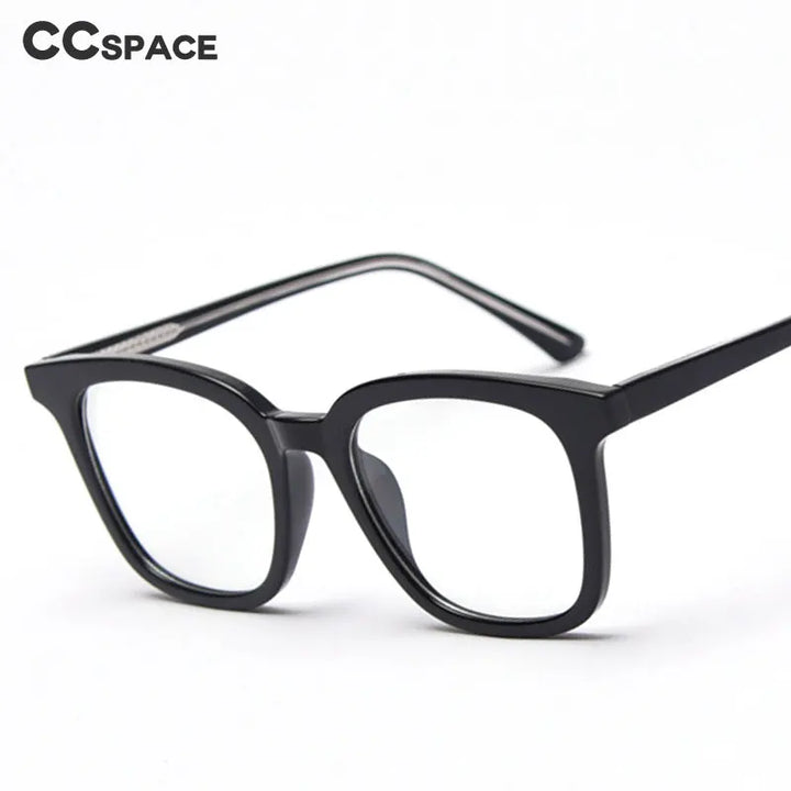 CCspace Unisex Full Rim Square Tr 90 Titanium Frame Eyeglasses 49863 Full Rim CCspace