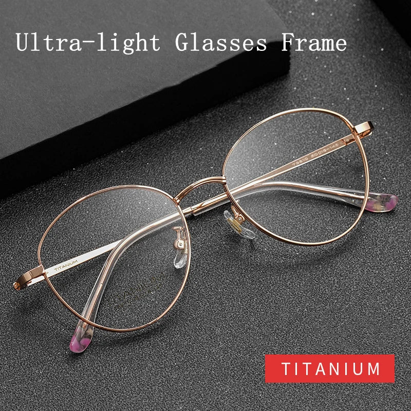 Kocolior Women's Full Rim Oval Titanium Eyeglasses 8810 Full Rim Kocolior