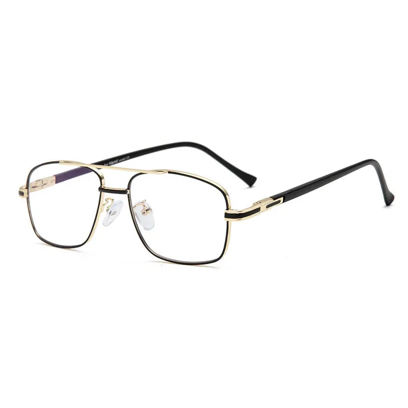 Hotochki Women's Full Rim Square Double Bridge Alloy Eyeglasses 202259