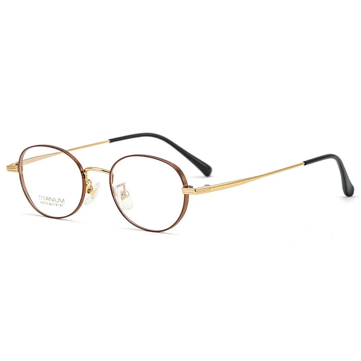 Muzz Unisex Full Rim Oval Square Titanium Acetate Eyeglasses 45015