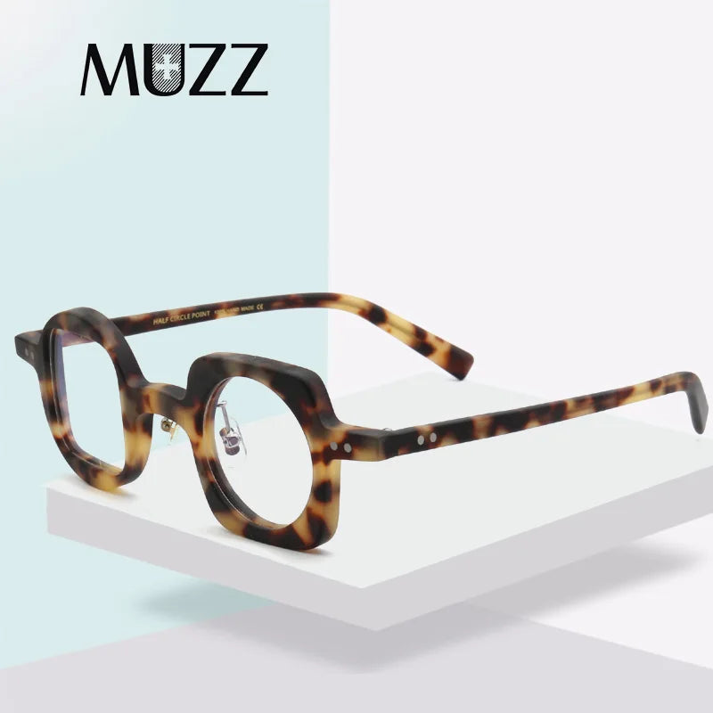 Muzz Unisex Full Rim Square Round Acetate Eyeglasses 512590
