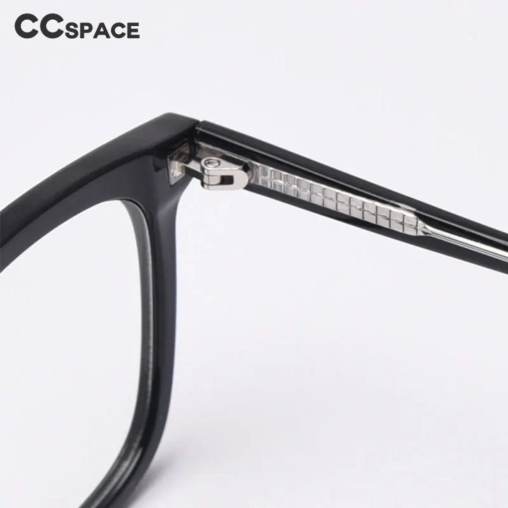 CCspace Unisex Full Rim Square Tr 90 Titanium Frame Eyeglasses 49863 Full Rim CCspace