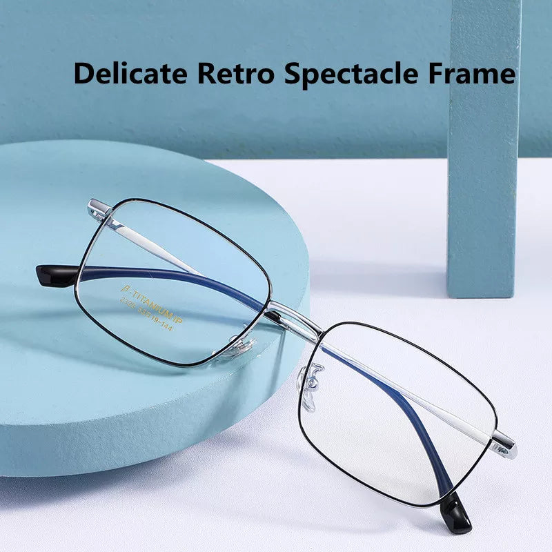 Kocolior Unisex Full Rim Square Titanium Eyeglasses 2320 Full Rim Kocolior   