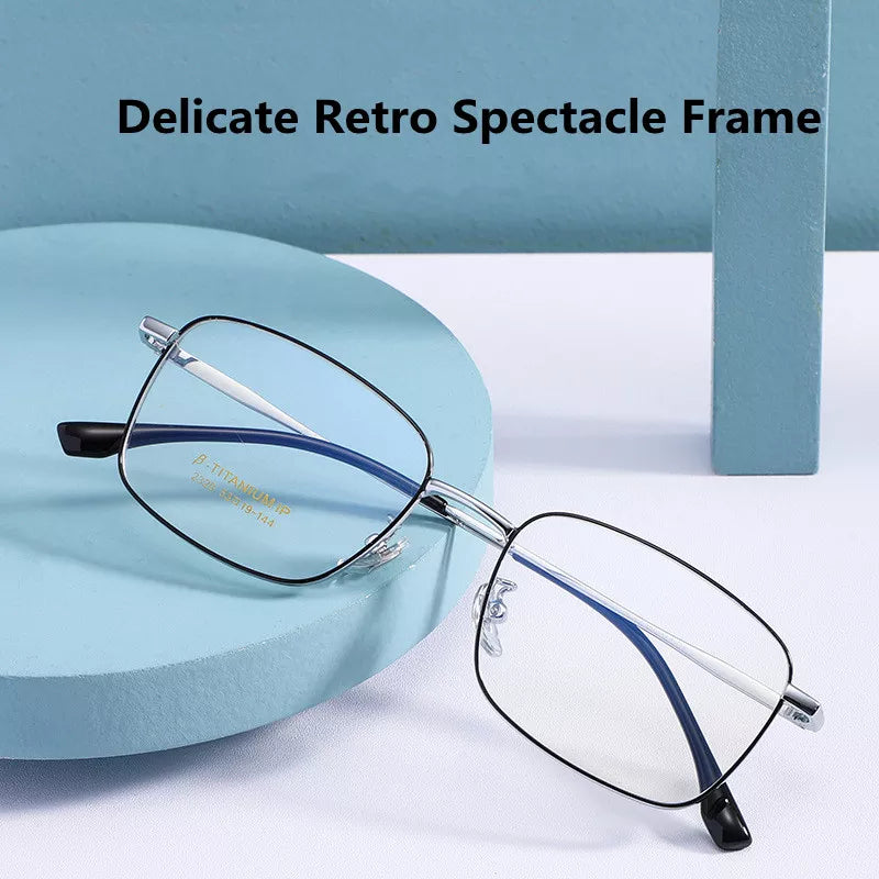 Kocolior Unisex Full Rim Square Titanium Eyeglasses 2320 Full Rim Kocolior