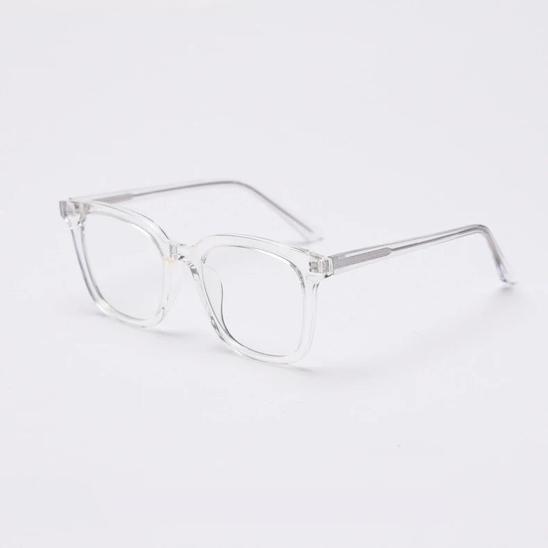 CCspace Unisex Full Rim Square Tr 90 Titanium Frame Eyeglasses 49863 Full Rim CCspace C2