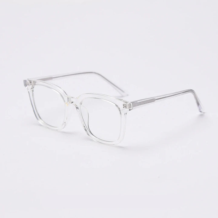 CCspace Unisex Full Rim Square Tr 90 Titanium Frame Eyeglasses 49863 Full Rim CCspace C2
