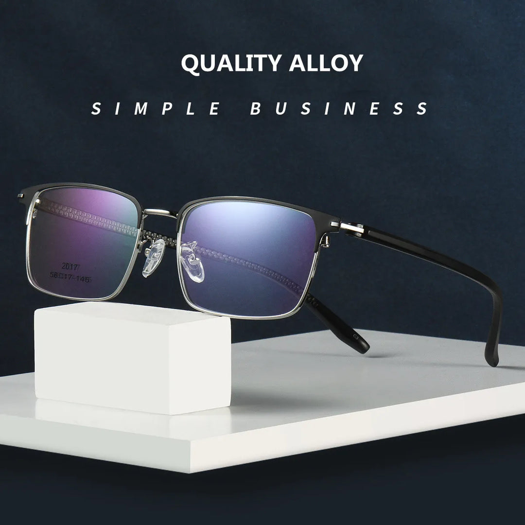 Kocolior Men's Full Rim Square Acetate Alloy Hyperopic Reading Glasses 2017 Reading Glasses Kocolior