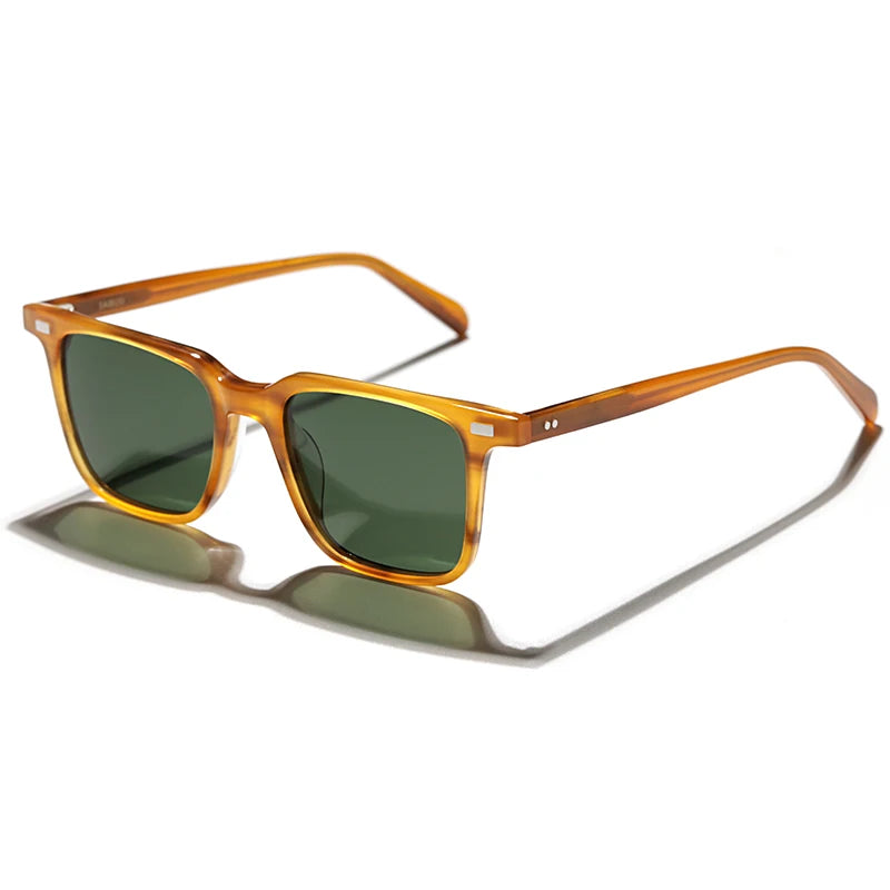 Hewei Unisex Full Rim Square Acetate Polarized Sunglasses 0003 Sunglasses Hewei