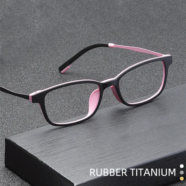 Kocolior Women's Full Rim Small Square Tr 90 Titanium Eyeglasses V1001 Full Rim Kocolior