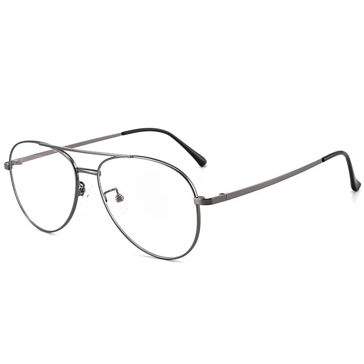 Kocolior Unisex Full Rim Large Oval Double Bridge Titanium Eyeglasses 2194 Full Rim Kocolior