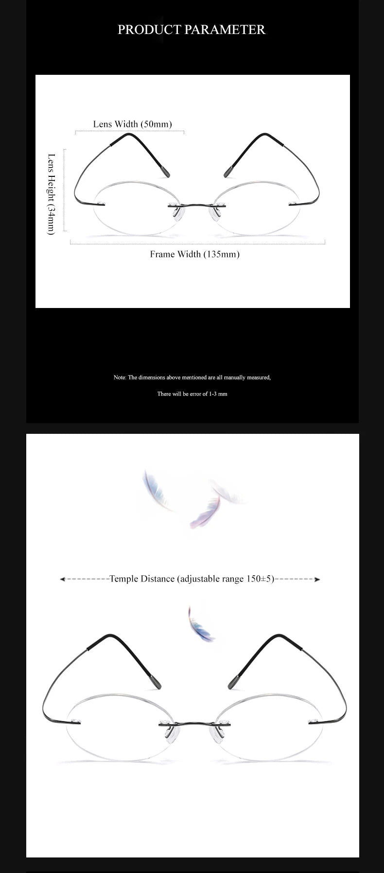 Chashma Ochki Women's Rimless Polygon Titanium Eyeglasses 316016