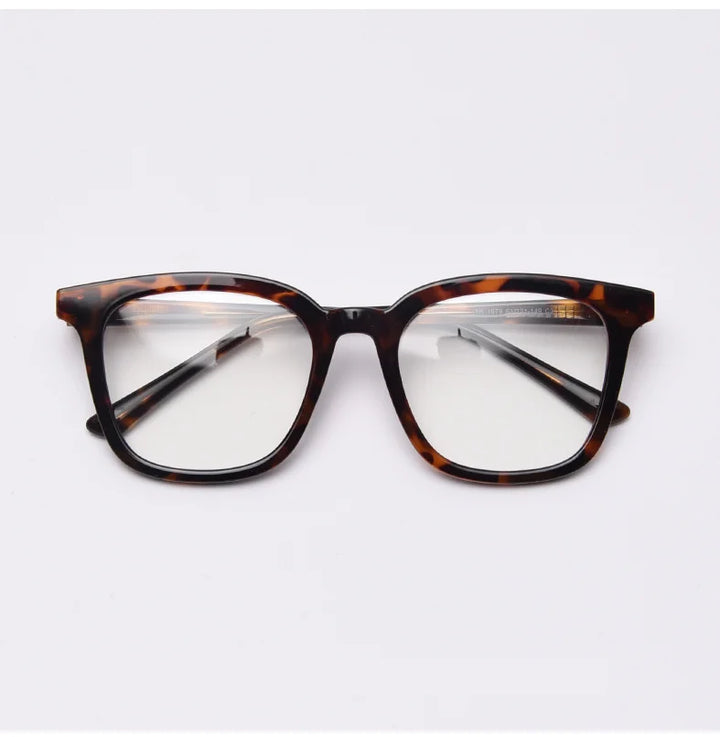 CCspace Unisex Full Rim Square Tr 90 Titanium Frame Eyeglasses 49863 Full Rim CCspace