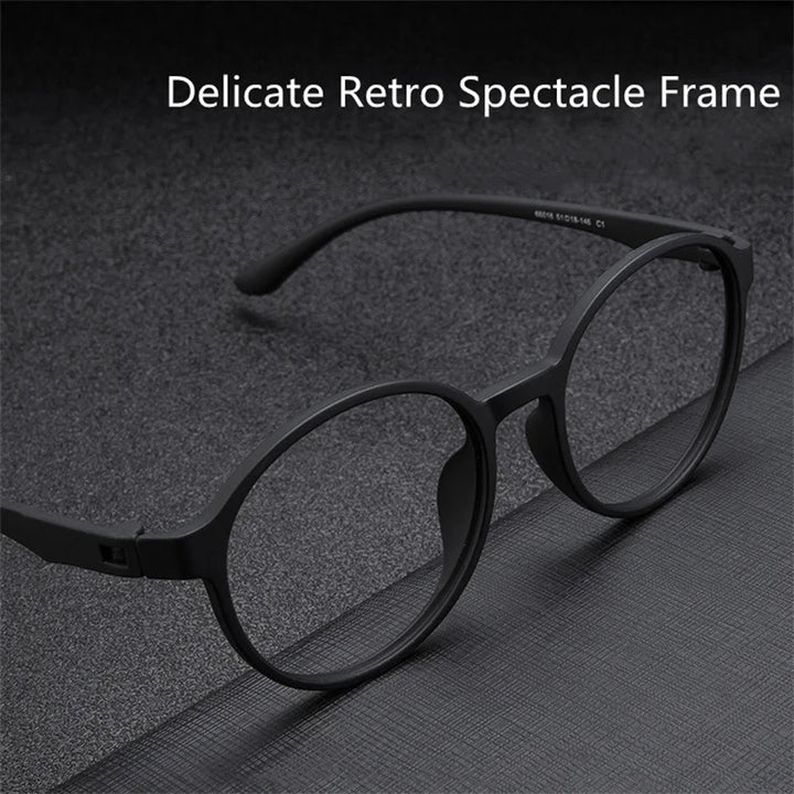 Kocolior Unisex Full Rim Round Tr 90 Hyperopic Reading Glasses 66016 Reading Glasses Kocolior