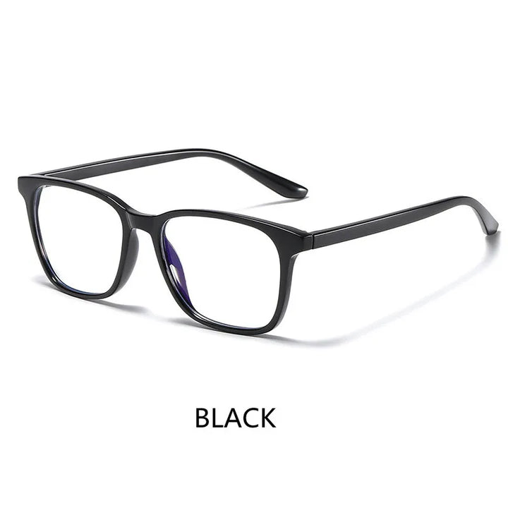Kocolior Unisex Full Rim Square Tr 90 Acetate Hyperopic Reading Glasses 6919 Reading Glasses Kocolior Black China 0