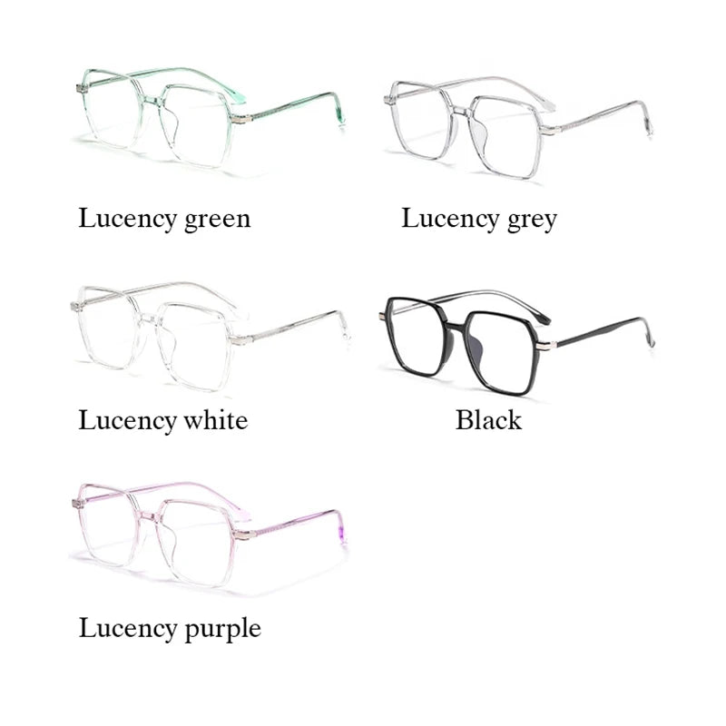 Hotochki Unisex Full Rim Polygonal Alloy Eyeglasses 3700d Full Rim Hotochki