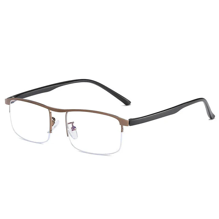 Hotochki Mens Semi Rim Square Alloy Eyeglasses Zy8801 Semi Rim Hotochki