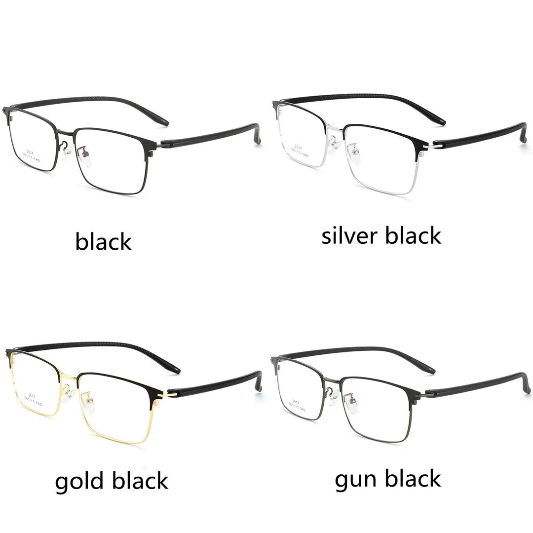 Kocolior Men's Full Rim Square Acetate Alloy Hyperopic Reading Glasses 2017 Reading Glasses Kocolior   