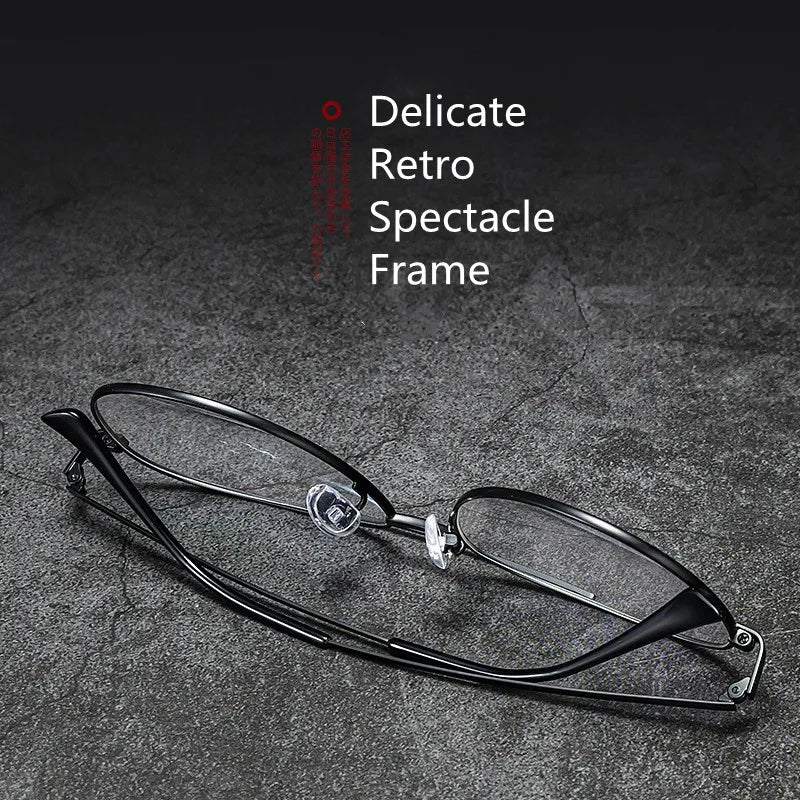 Kocolior Unisex Full Rim Large Oval Double Bridge Titanium Eyeglasses 2194 Full Rim Kocolior