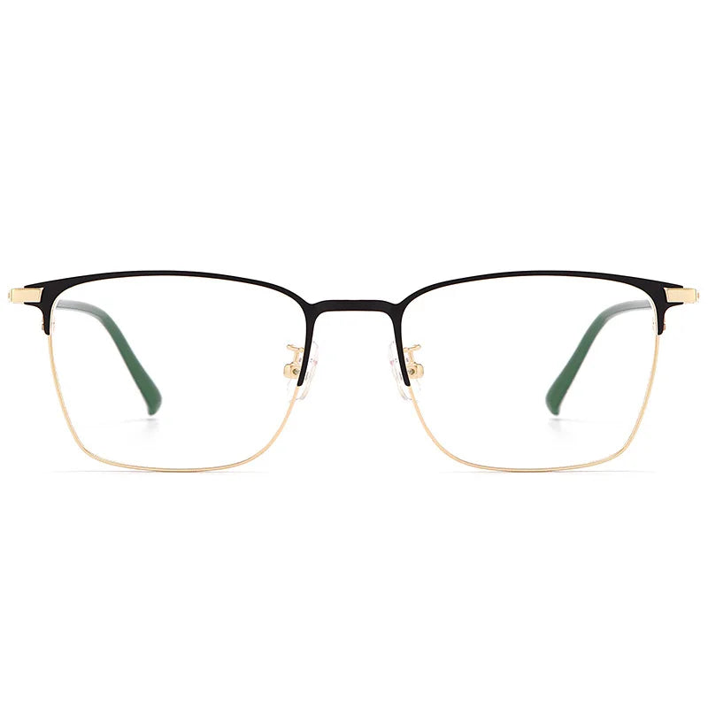 Kocolior Unisex Full Rim Square Alloy Eyeglasses 39147 Full Rim Kocolior