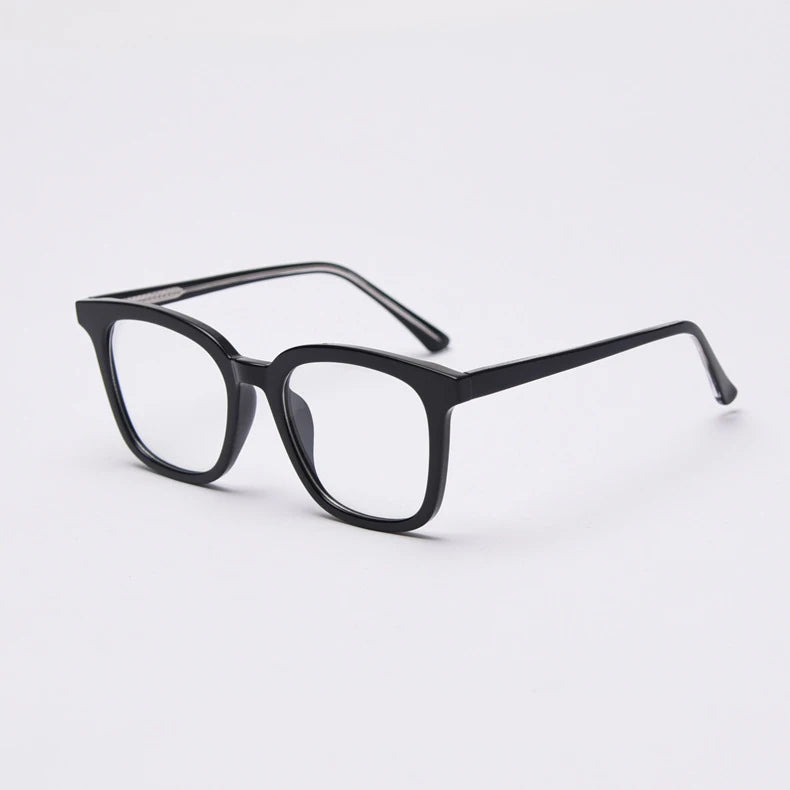 CCspace Unisex Full Rim Square Tr 90 Titanium Frame Eyeglasses 49863 Full Rim CCspace C1