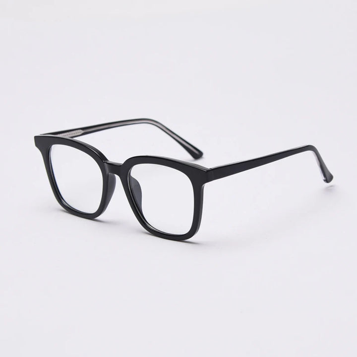 CCspace Unisex Full Rim Square Tr 90 Titanium Frame Eyeglasses 49863 Full Rim CCspace C1