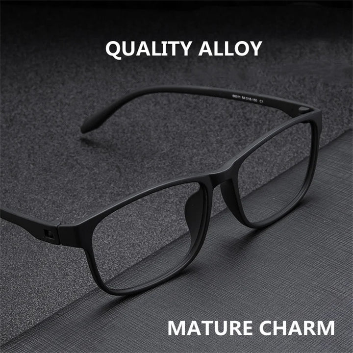 Kocolior Unisex Full Rim Square Tr 90 Hyperopic Reading Glasses 66011 Reading Glasses Kocolior