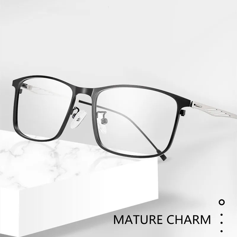 Kocolior Unisex Full Rim Square Alloy Hyperopic Reading Glasses 8835 Reading Glasses Kocolior
