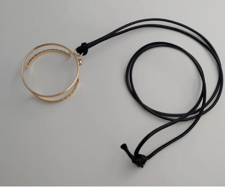 Yujo Unisex Full Rim Round Monocle Alloy 201336 Monocle Yujo