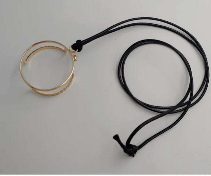 Yujo Unisex Full Rim Round Monocle Alloy 201336 Monocle Yujo