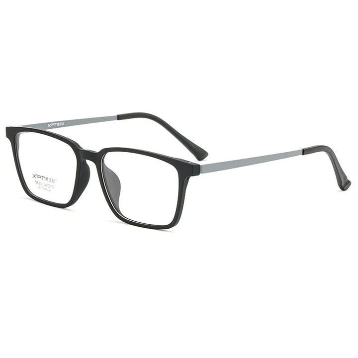 Kocolior Men's Full Rim Large Square Tr 90 Titanium Eyeglasses 9822 Full Rim Kocolior