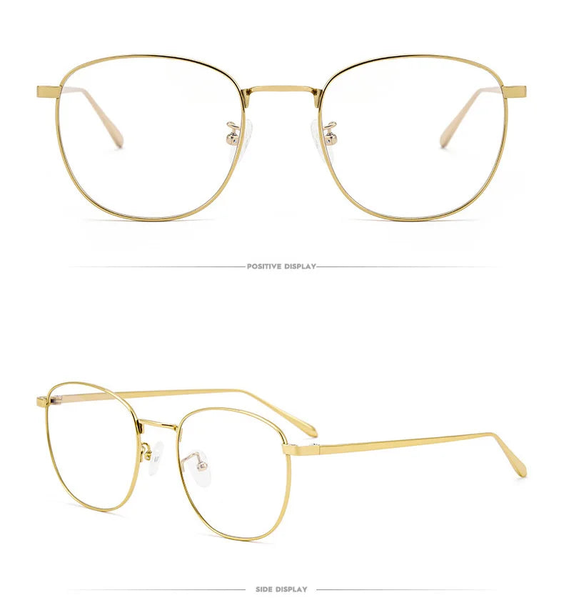 Muzz Unisex Full Rim Oval Square Titanium Eyeglasses 31015