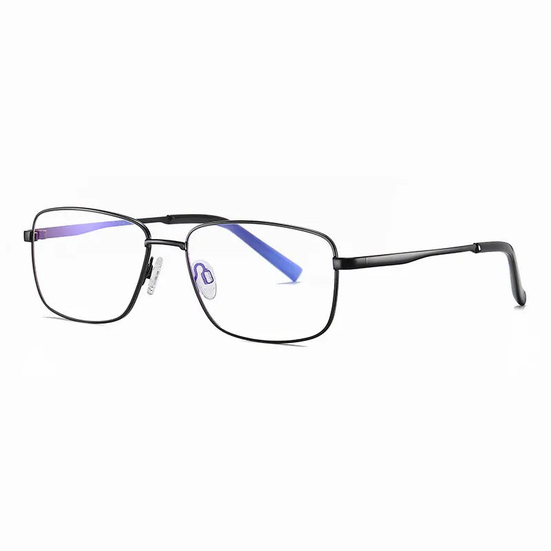 Hotochki Unisex Full Rim Square Alloy Eyeglasses 92304