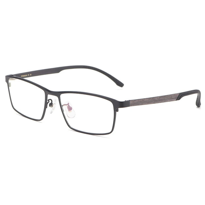 Kocolior Men's Full Rim Square Titanium Eyeglasses T0111 Full Rim Kocolior