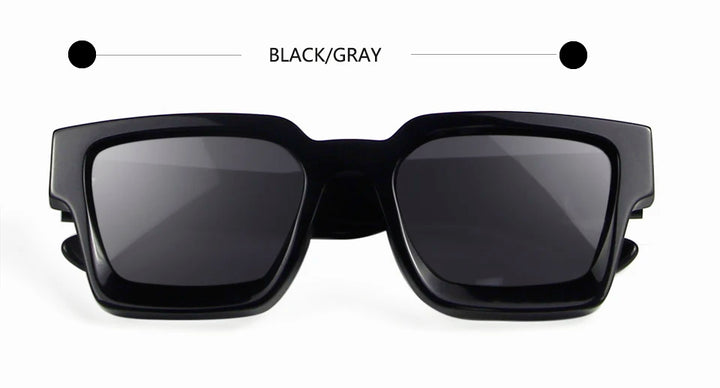 Esnbie Unisex Full Rim Polygon Thick Acetate Sunglasses Or Eyeglasses 14391