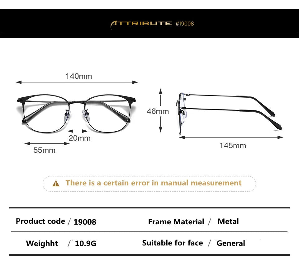 Kocolior Unisex Full Rim Square Tr 90 Titanium Alloy Eyeglasses 19008 Full Rim Kocolior   
