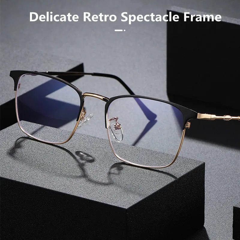 Kocolior Unisex Full Rim Square Alloy Hyperopic Reading Glasses 101902 Reading Glasses Kocolior