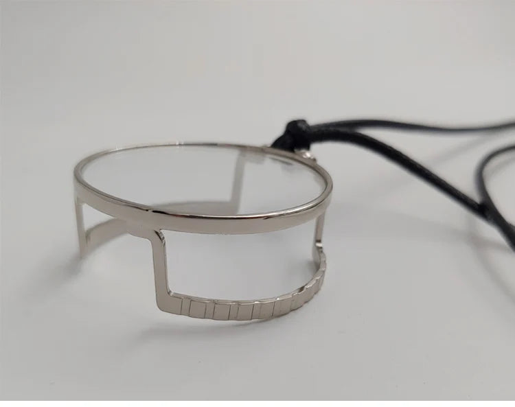 Yujo Unisex Full Rim Round Monocle Alloy 201336 Monocle Yujo